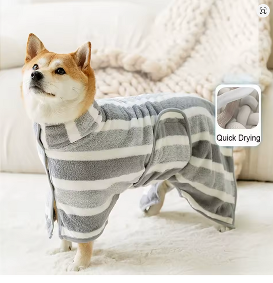 Water Absorption Dog Bathrobe