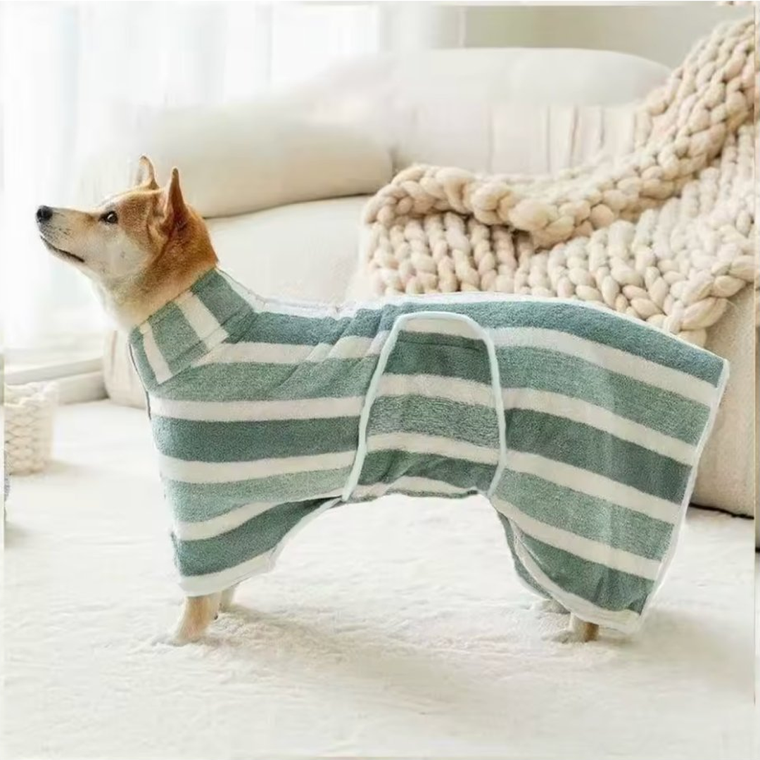 Water Absorption Dog Bathrobe