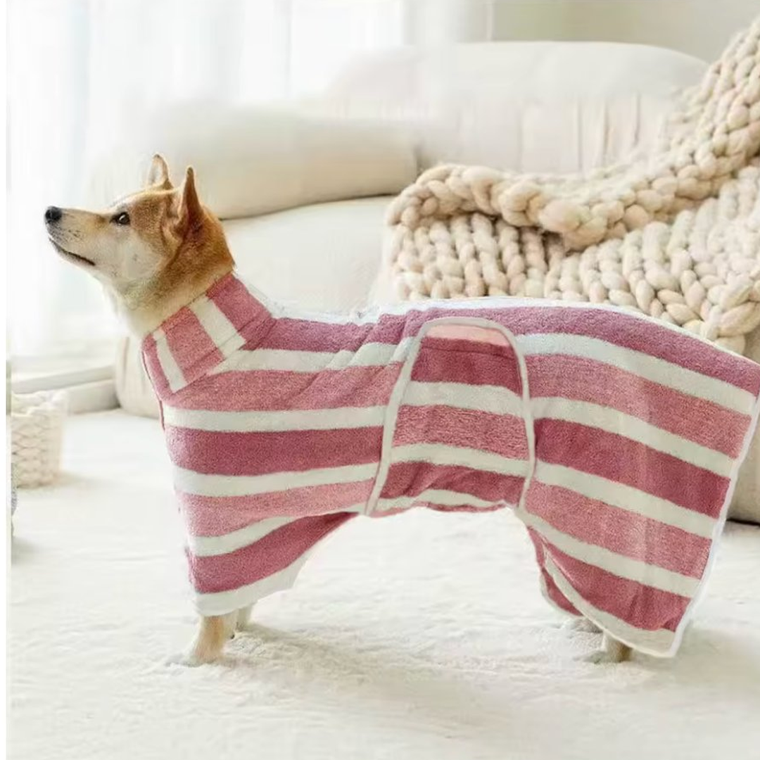 Water Absorption Dog Bathrobe