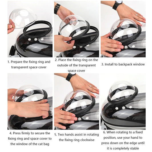 Space Pet Comfort Backpack Carrier